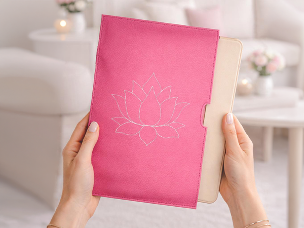 Blanko Buch- Tablethülle aus Filz - ITH-Stickdatei